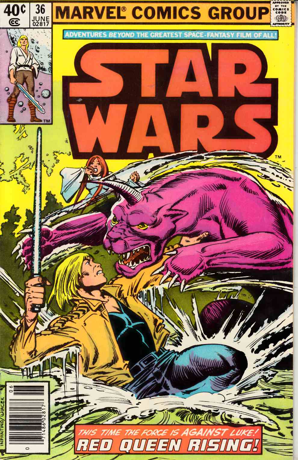 Star Wars #36 Newsstand Edition Very Fine (8.0) [Marvel Comic] LARGE