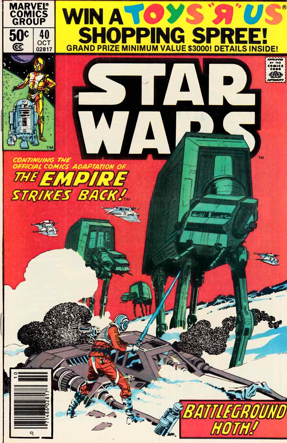 Star Wars #40 Newsstand Edition Fine/Very Fine (7.0) [Marvel Comic] LARGE