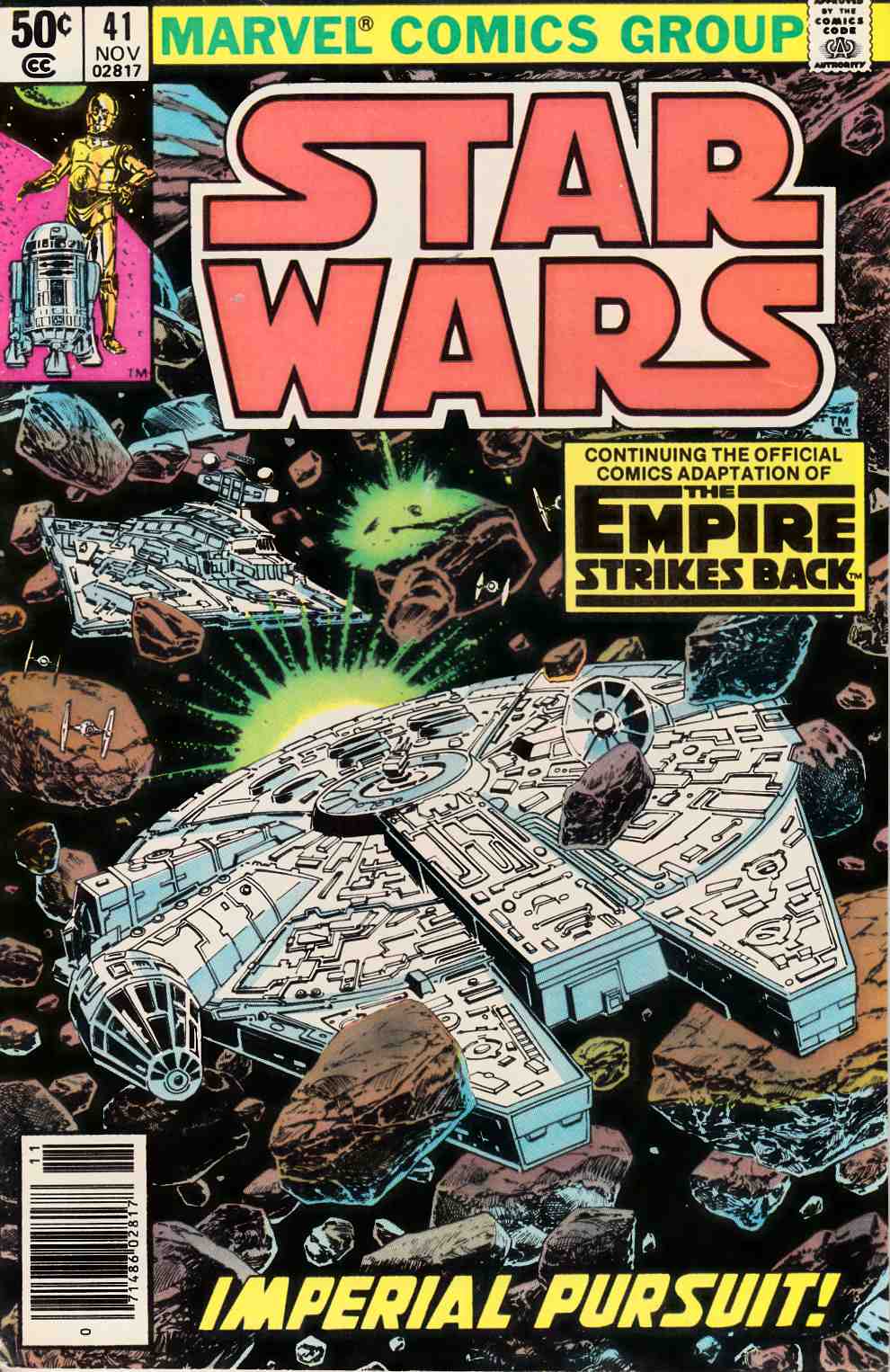 Star Wars #41 Newsstand Edition Fine (6.0) [Marvel Comic] LARGE