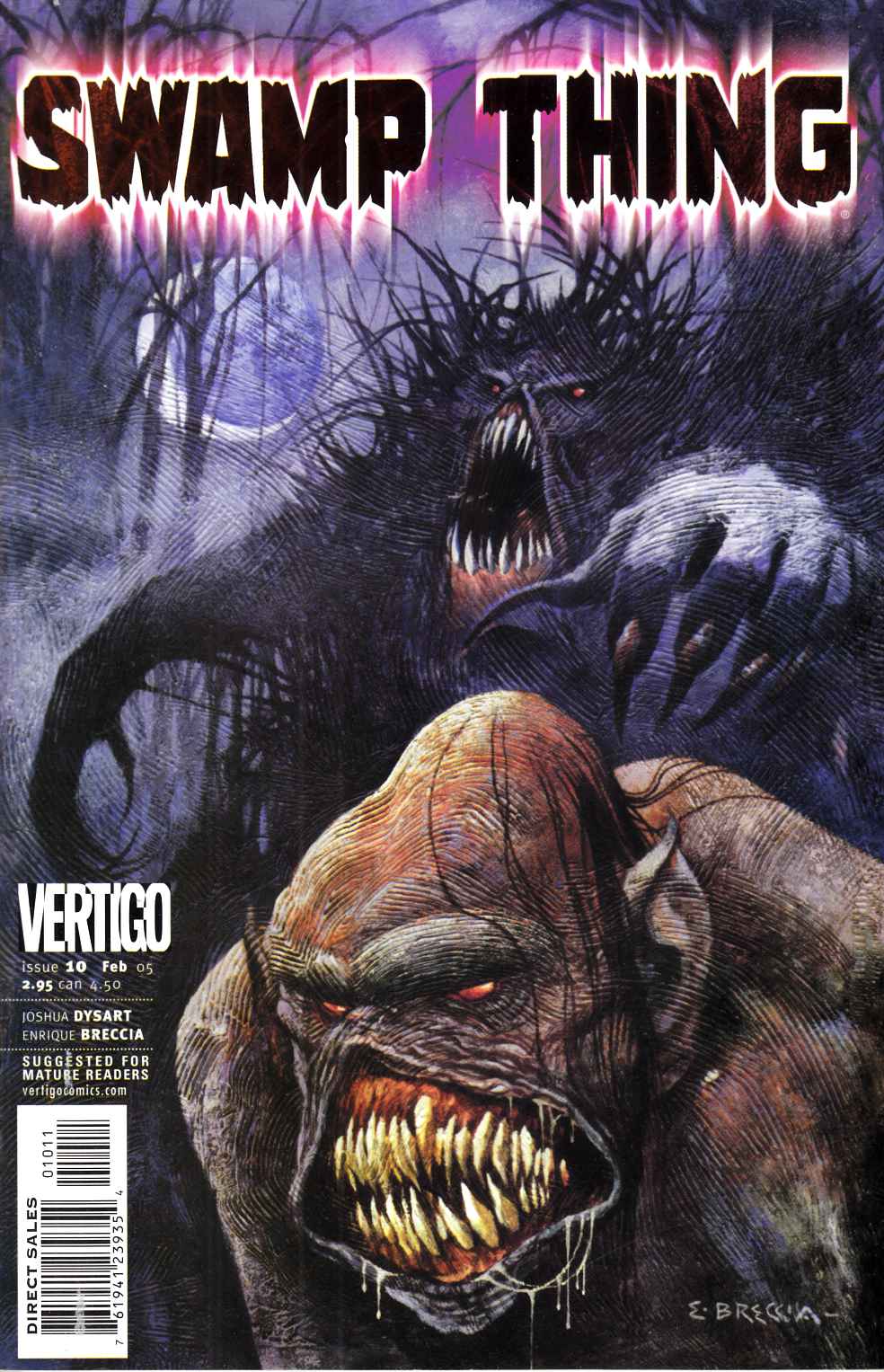 Swamp Thing #10 Fine (6.0) [DC Comic] LARGE