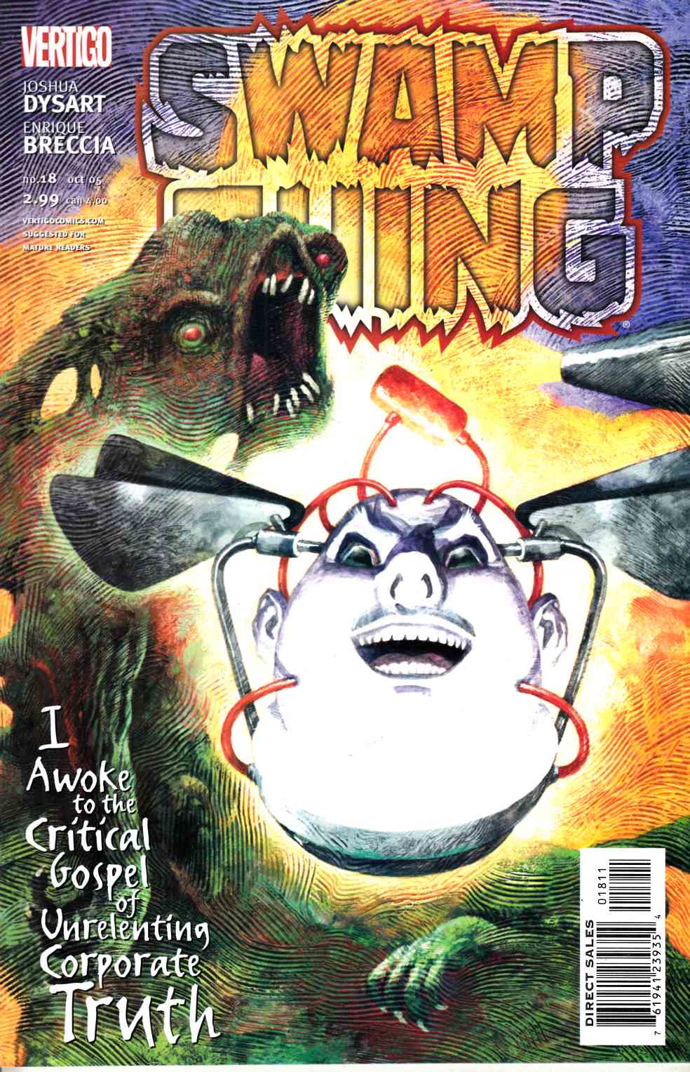 Swamp Thing #18 Near Mint (9.4) [DC Comic] LARGE