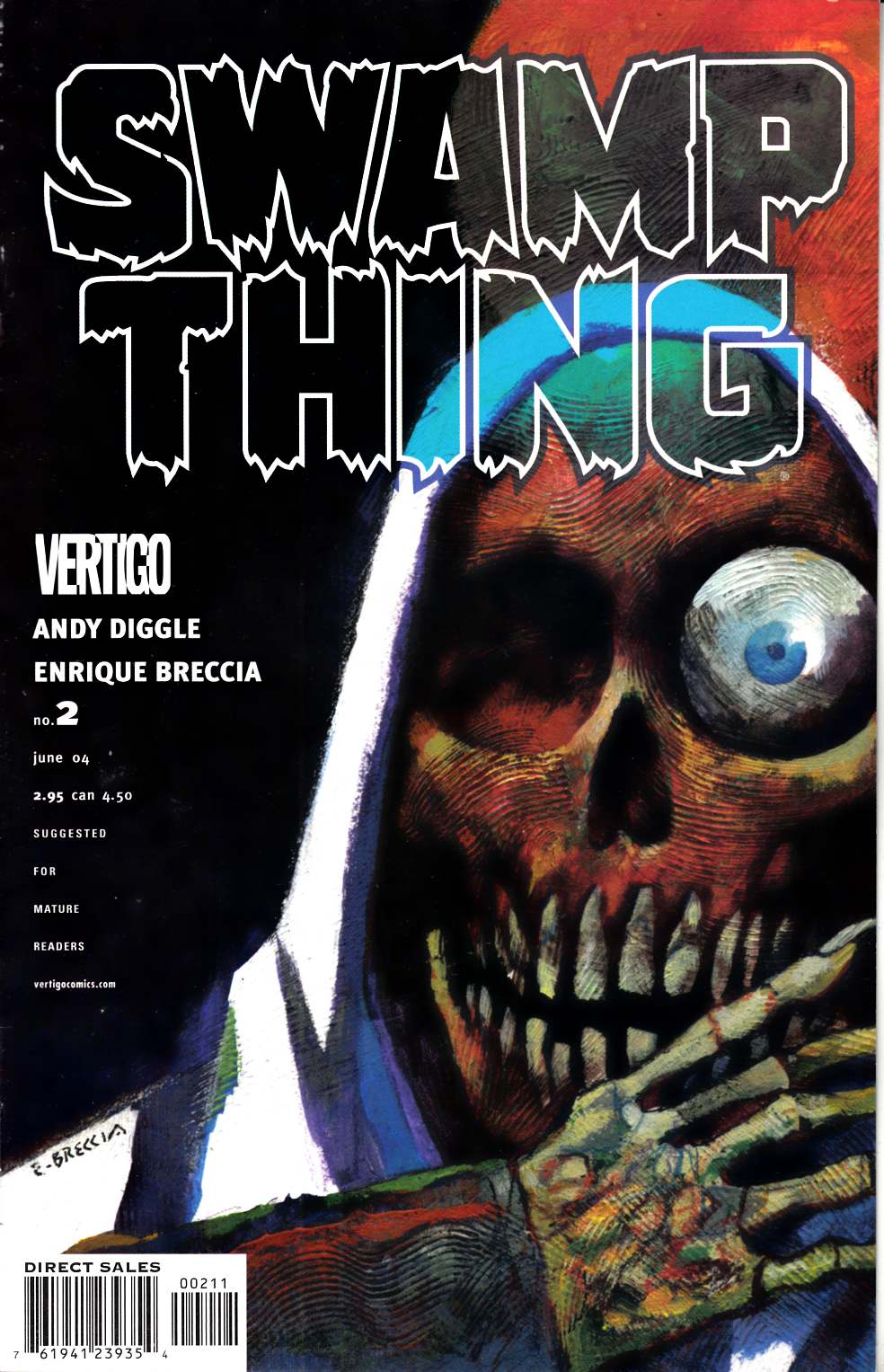 Swamp Thing #2 Near Mint Minus (9.2) [DC Comic] LARGE
