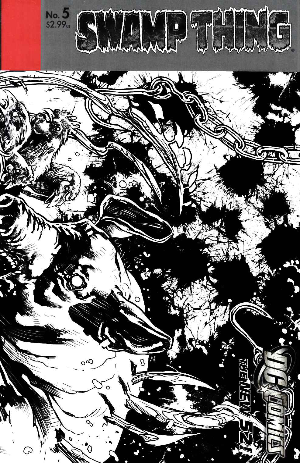 Swamp Thing #5 Paquette B&W Variant Cover Near Mint (9.4) [DC Comic] LARGE