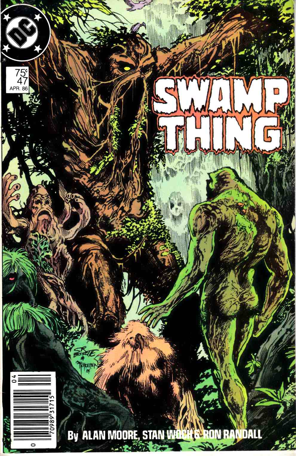 Saga of the Swamp Thing #47 Newsstand Edition Very Fine (8.0) [DC Comic] LARGE