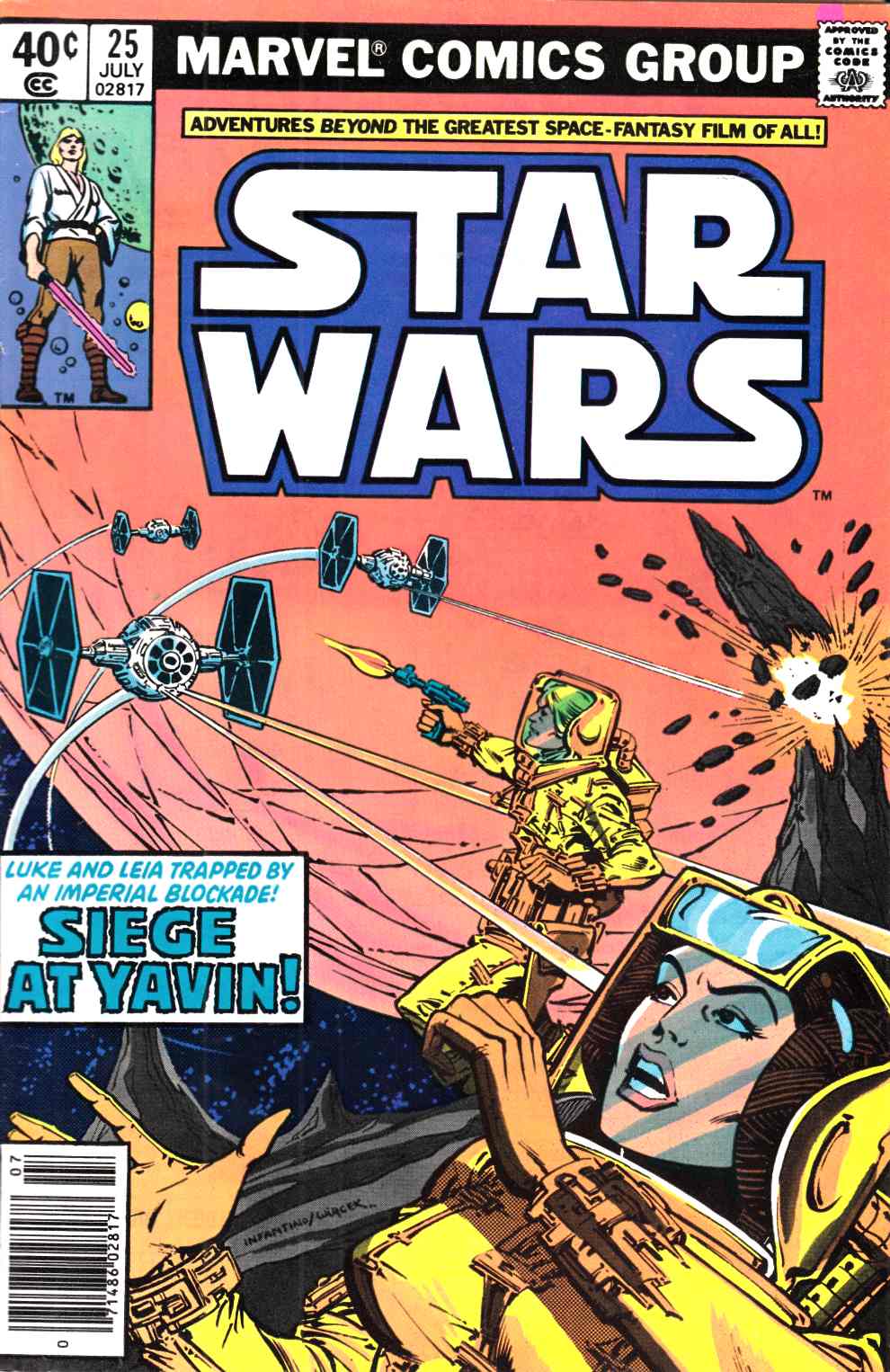 Star Wars #25 Newsstand Edition Very Fine (8.0) [Marvel Comic] THUMBNAIL