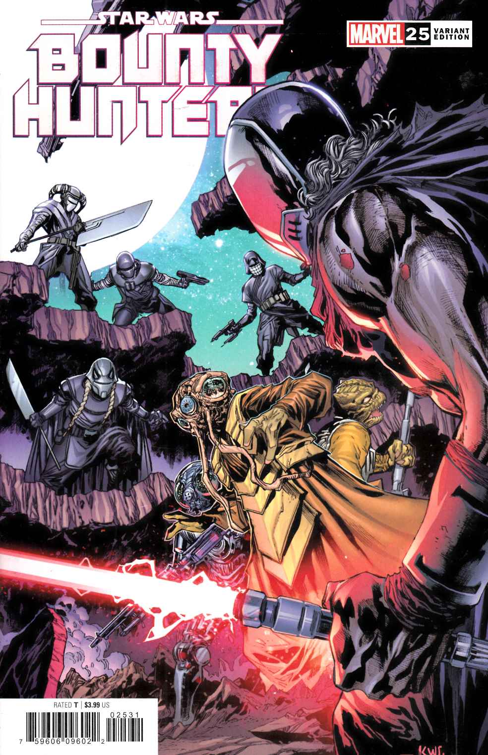 Star Wars Bounty Hunters #25 Lashley Variant Cover Near Mint (9.4) [Marvel Comic] LARGE