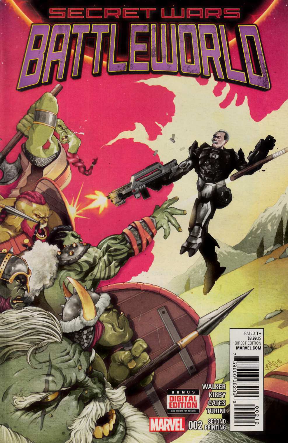 Secret Wars Battleworld #2 Second Printing Near Mint (9.4) [Marvel Comic] THUMBNAIL