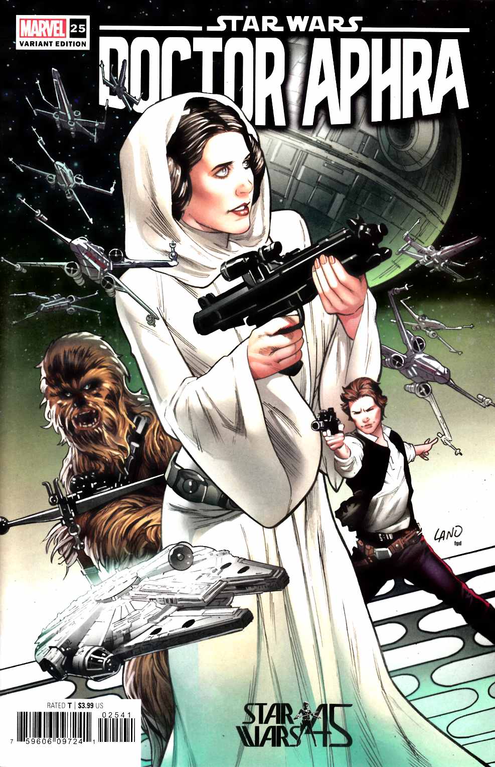 Star Wars Doctor Aphra #25 Land Variant Cover Near Mint (9.4) [Marvel Comic] THUMBNAIL