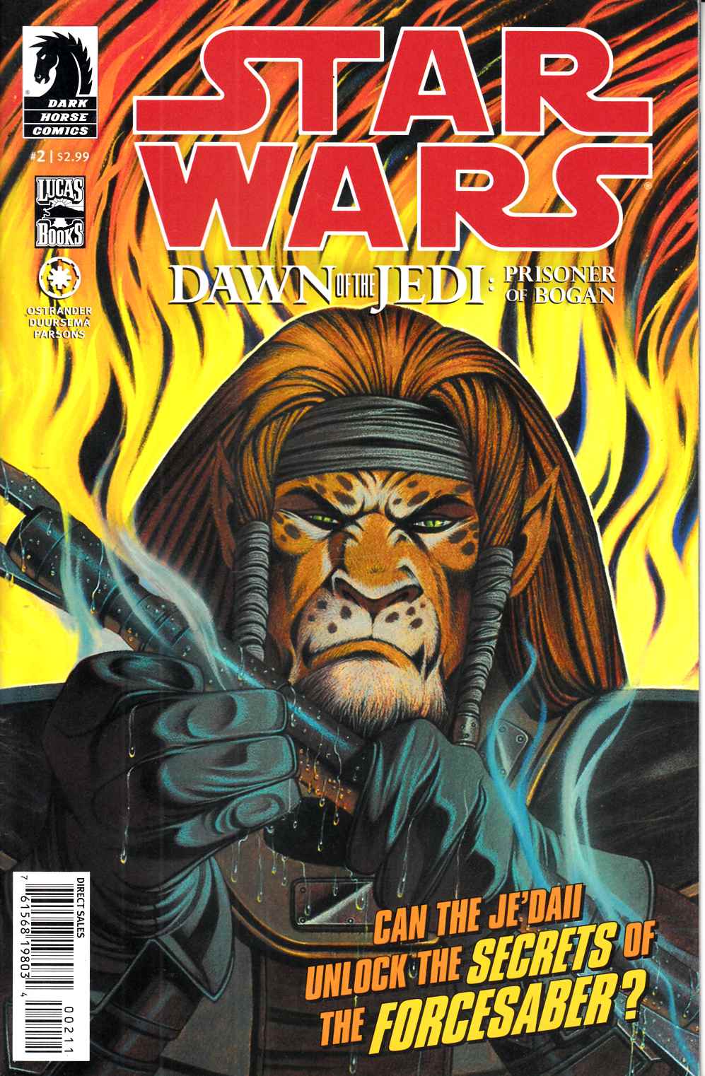 Star Wars Dawn of the Jedi Prisoner Of Bogan #2 Very Fine (8.0) [Dark Horse Comic] LARGE
