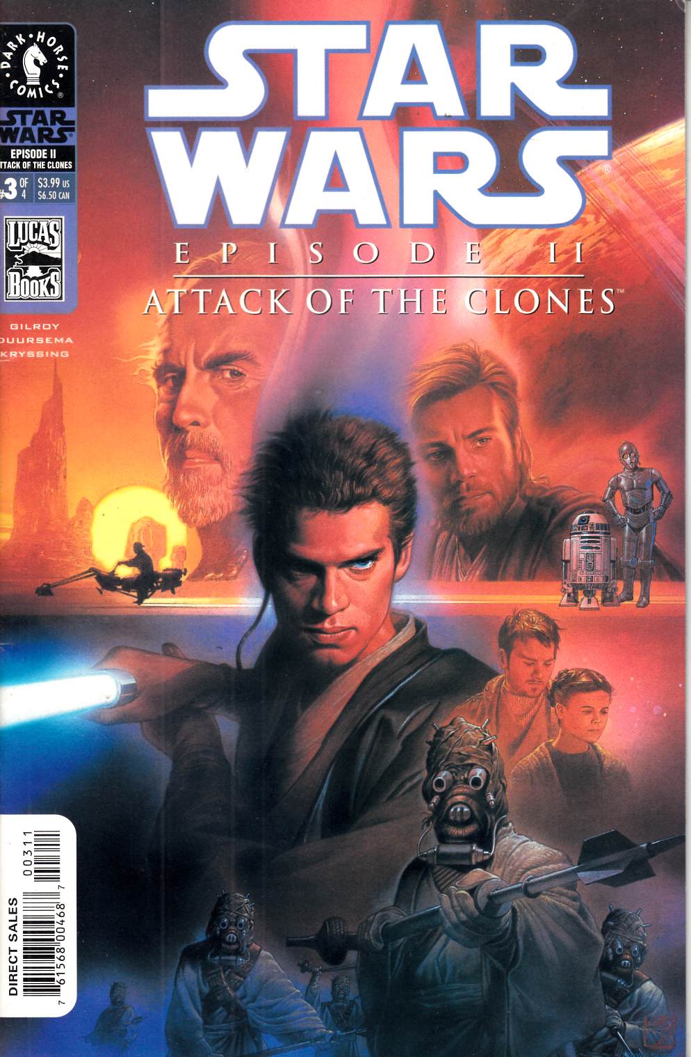 Star Wars Episode II Attack of the Clones #3 Cover A Fine (6.0) [Dark Horse Comic] LARGE