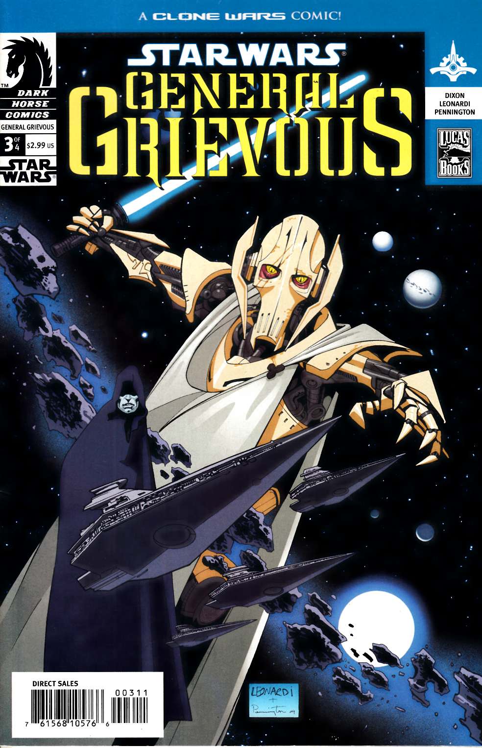 Star Wars General Grievous #3 Very Fine (8.0) [Dark Horse Comic] THUMBNAIL