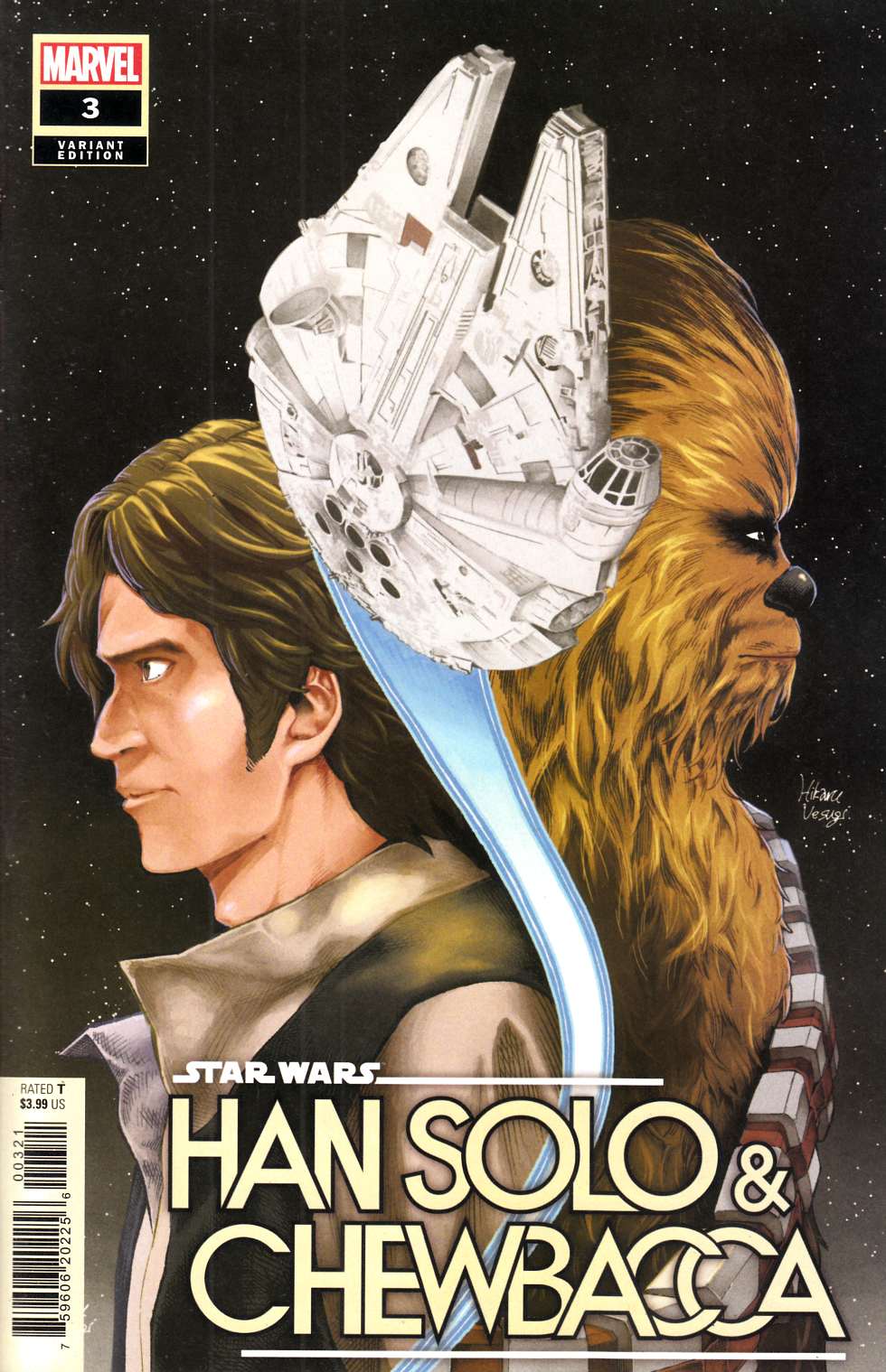 Star Wars Han Solo & Chewbacca #3 Uesugi Variant Cover Near Mint (9.4) [Marvel Comic] LARGE