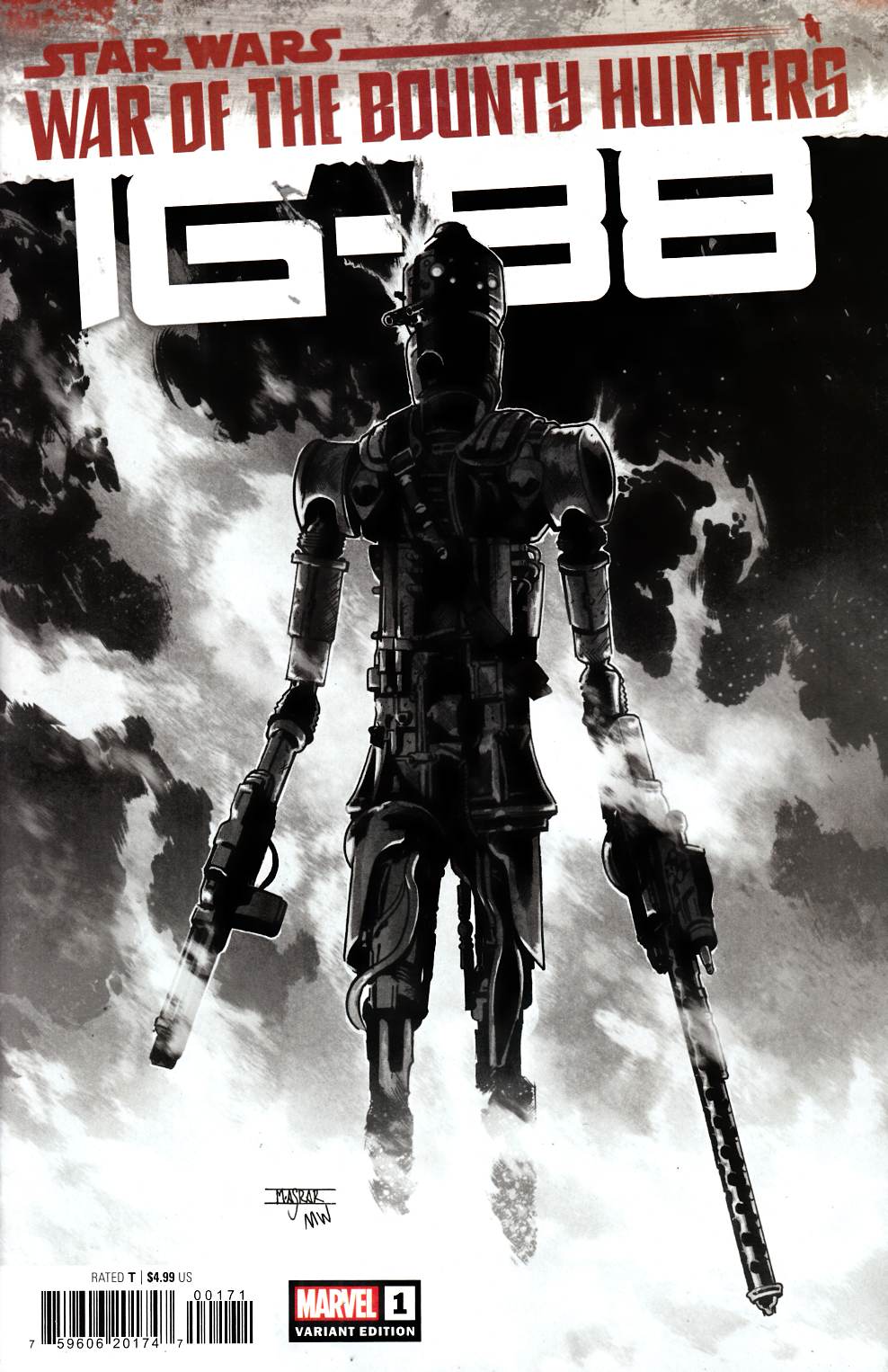 Star Wars War of the Bounty Hunters IG-88 #1 Carbonite Variant Near Mint (9.4) [Marvel Comic] THUMBNAIL