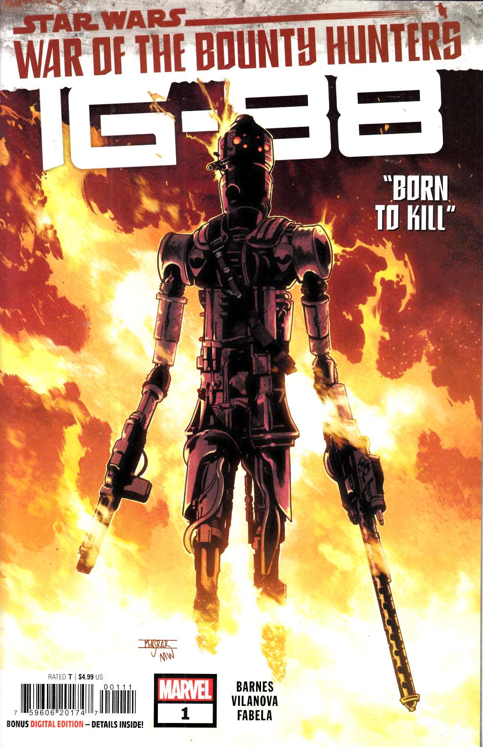Star Wars War of the Bounty Hunters IG-88 #1 Near Mint (9.4) [Marvel Comic] LARGE