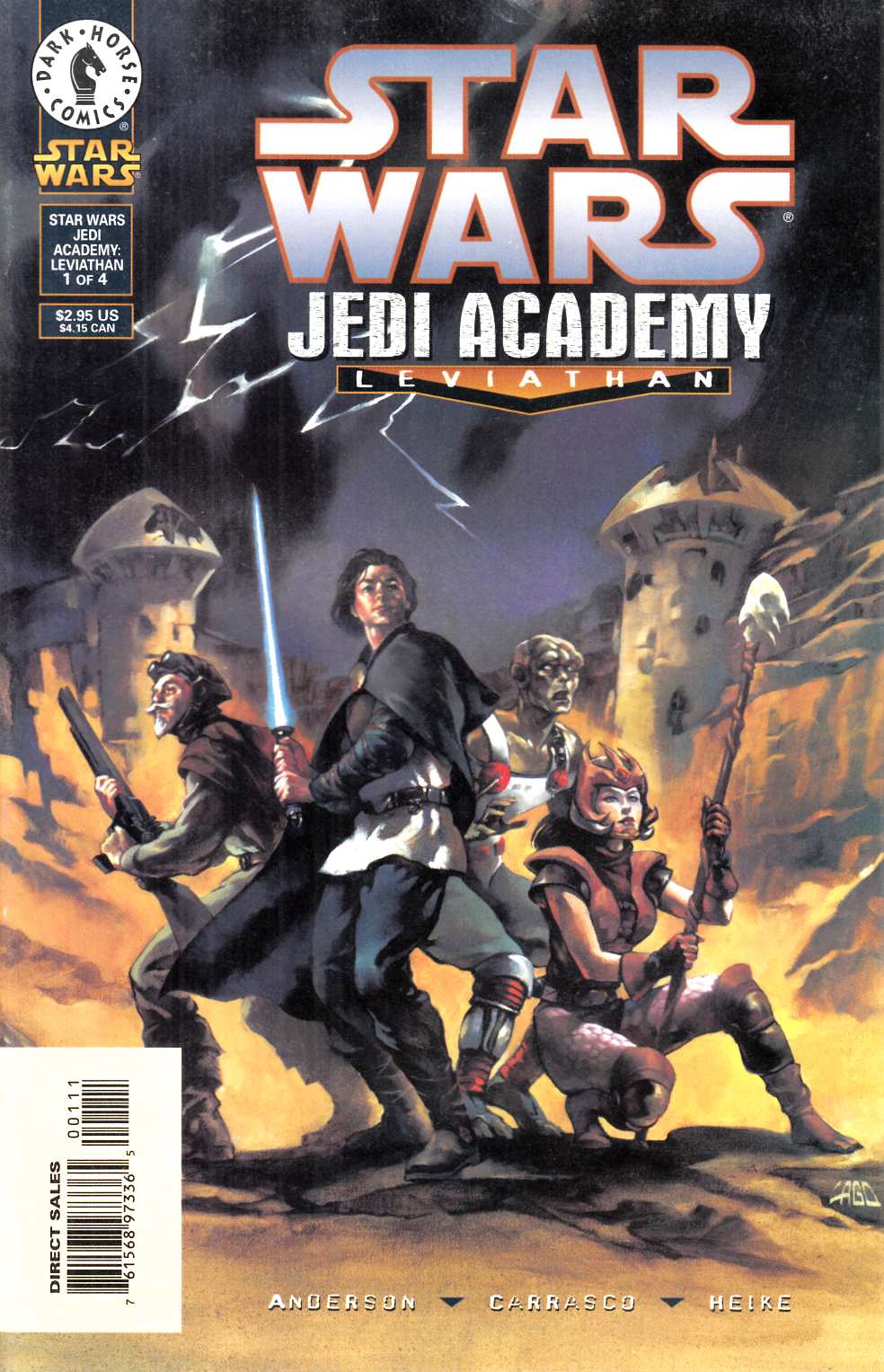 Star Wars Jedi Academy #1 Very Fine (8.0) [Dark Horse Comic] THUMBNAIL