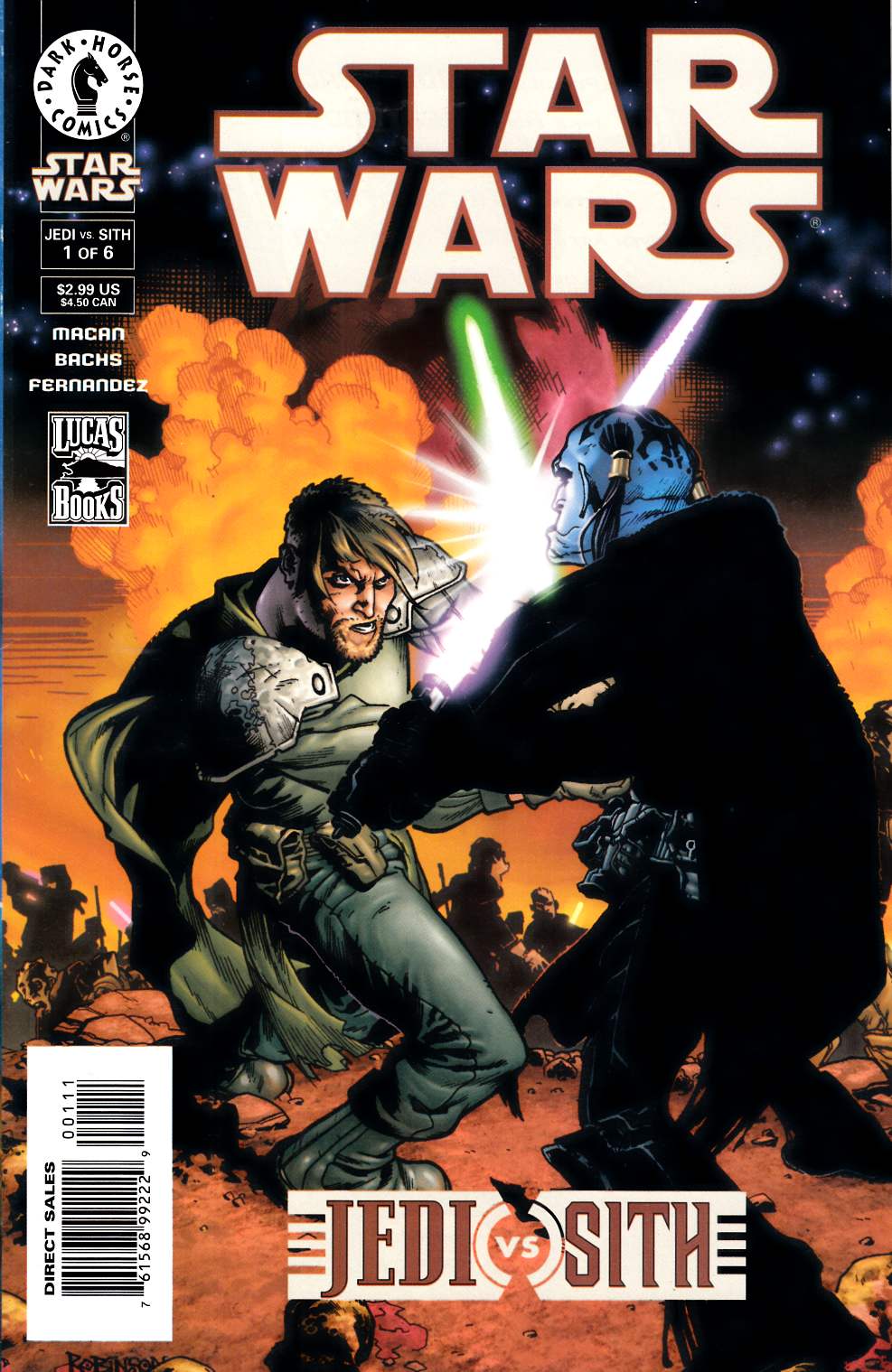 Star Wars Jedi vs Sith #1 Near Mint (9.4) [Dark Horse Comic] LARGE