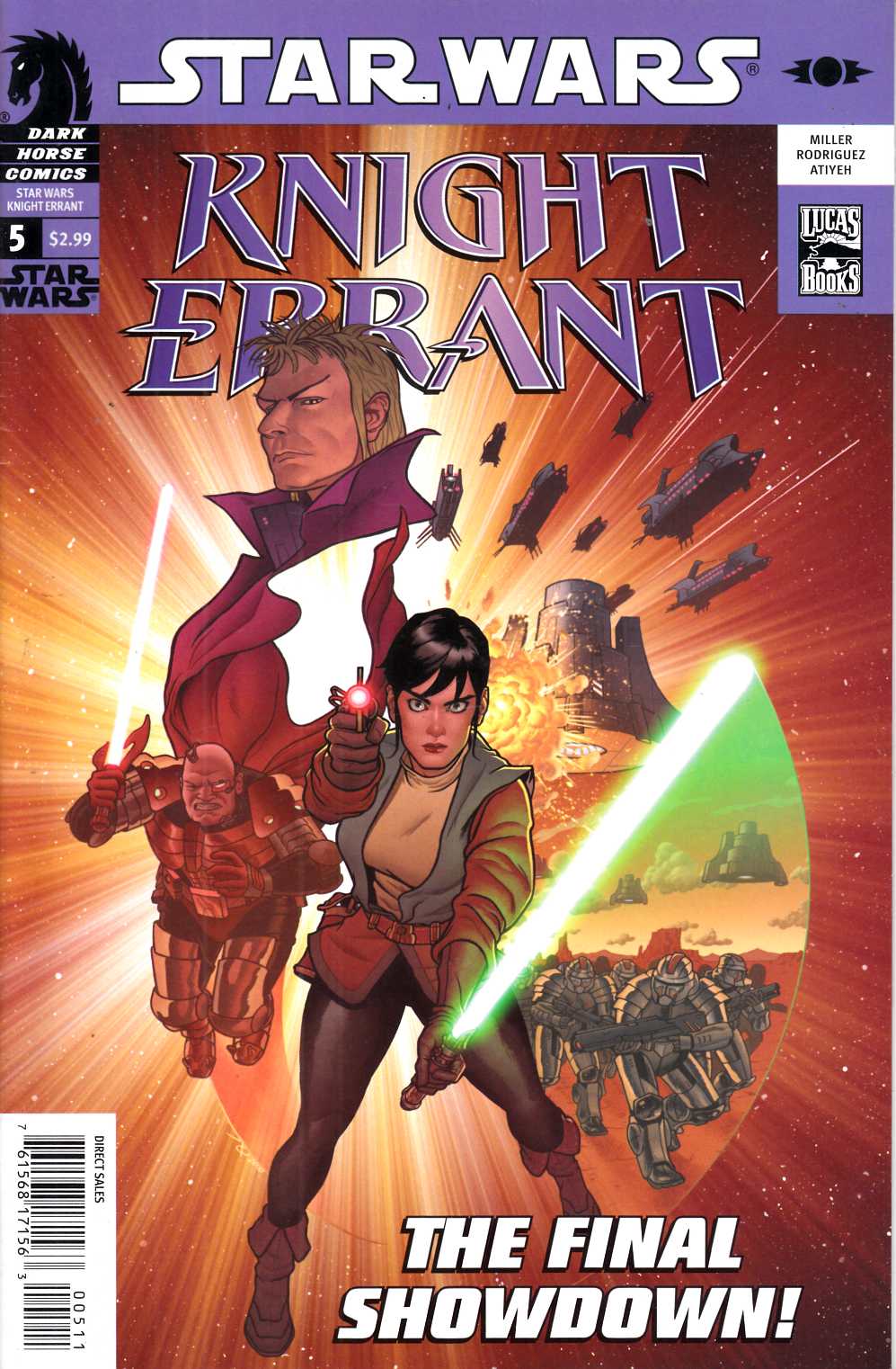 Star Wars Knight Errant Aflame #5 Very Fine (8.0) [Dark Horse Comic] LARGE