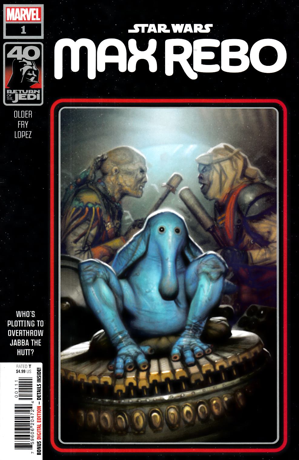 Star Wars Return of the Jedi Max Rebo #1 Near Mint (9.4) [Marvel Comic] LARGE