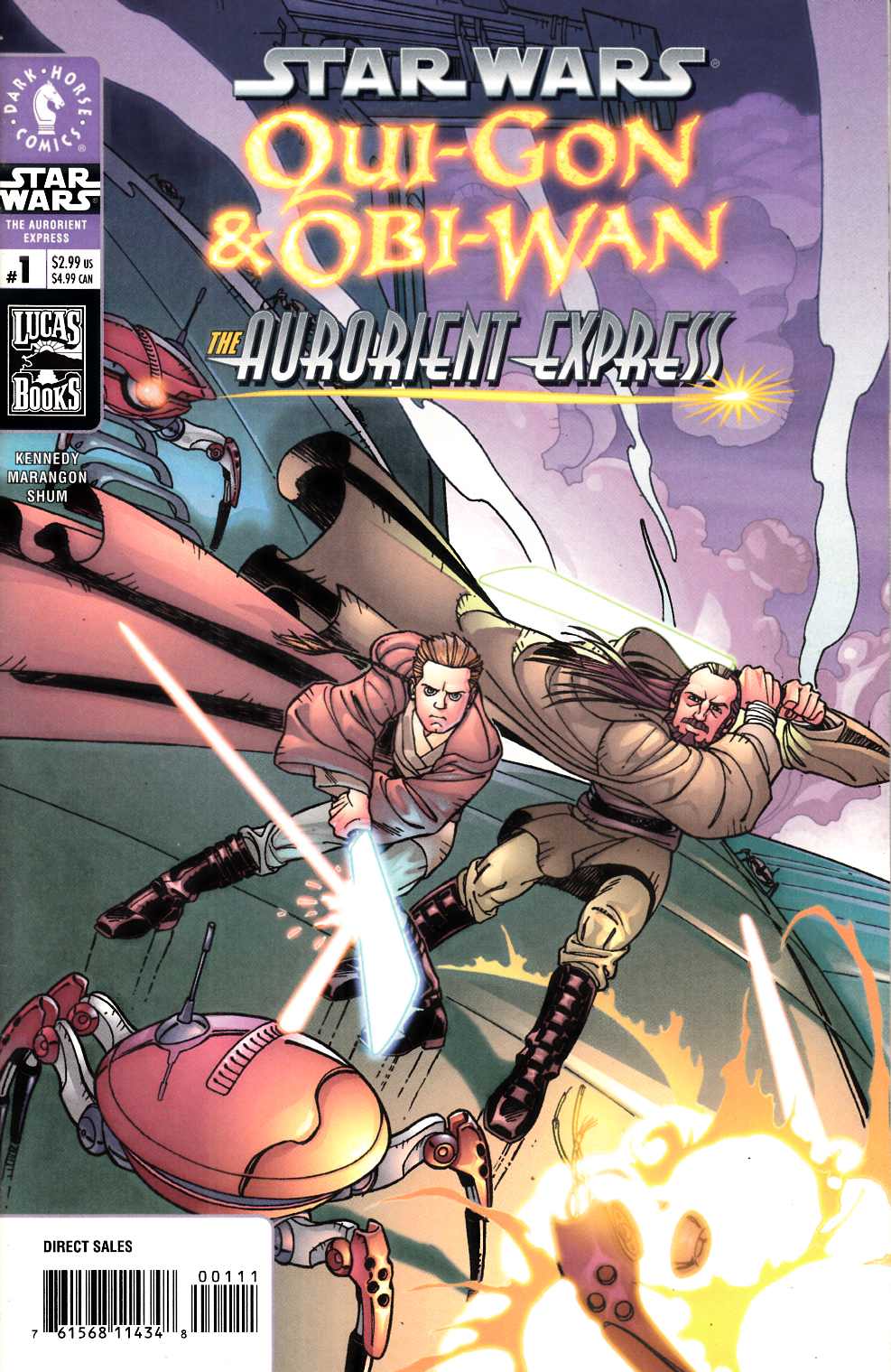 Star Wars Qui-Gon and Obi-Wan the Aurorient Express #1 Near Mint (9.4) [Dark Horse Comic] LARGE