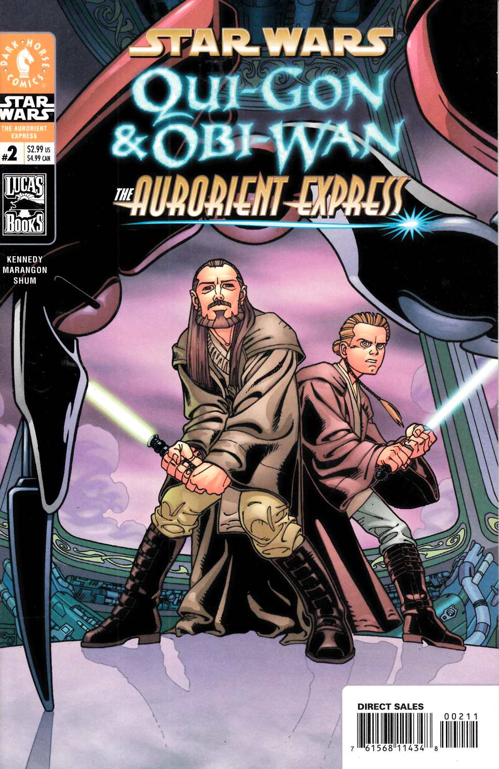 Star Wars Qui-Gon and Obi-Wan the Aurorient Express #2 Near Mint (9.4) [Dark Horse Comic] THUMBNAIL