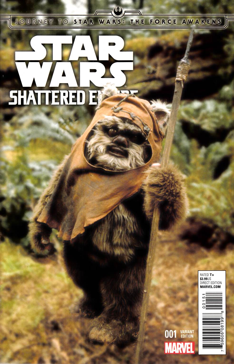 Star Wars Force Awakens Shattered Empire #1 Movie Photo Variant Cover Near Mint (9.4) [Marvel Comic] LARGE