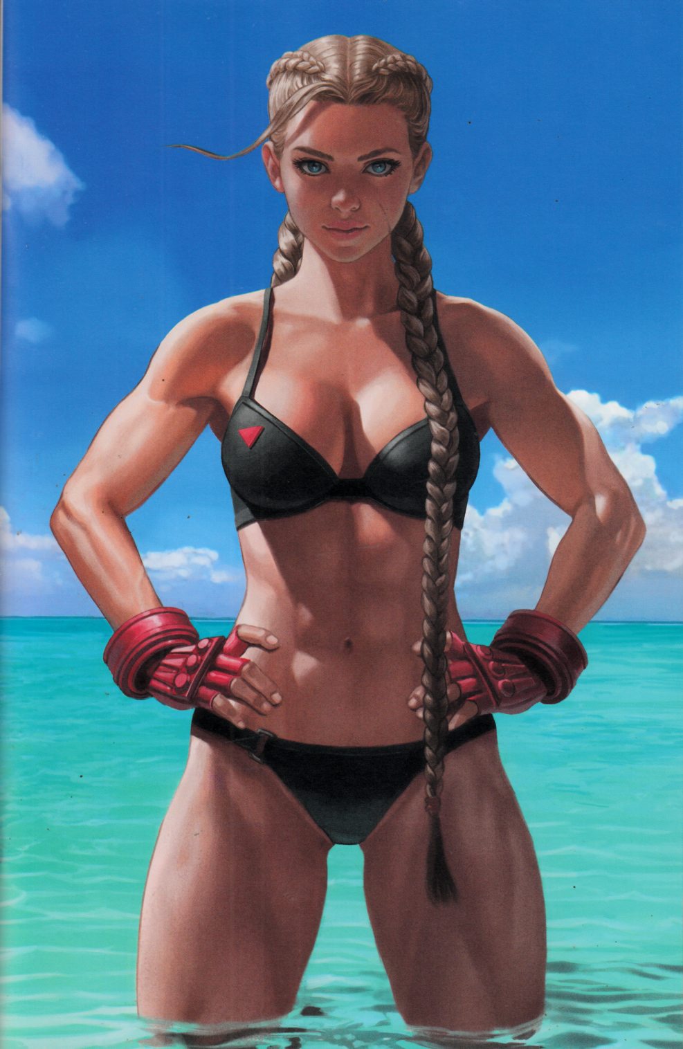 Cammy: Street Fighter Swim suit fan art model kit. 90mm- 1/6