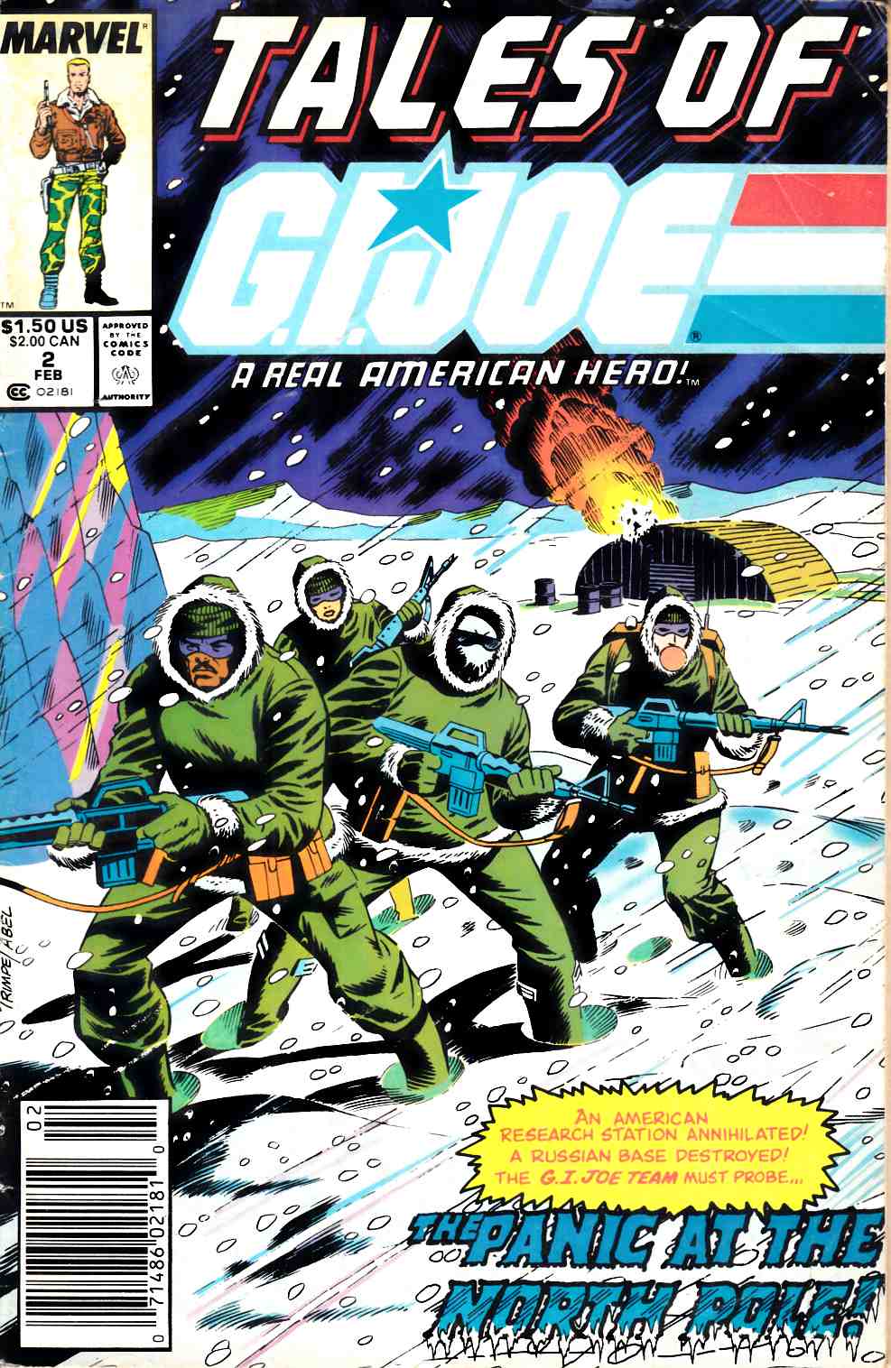Tales of GI Joe #2 Newsstand Edition Fine (6.0) [Marvel Comic] LARGE