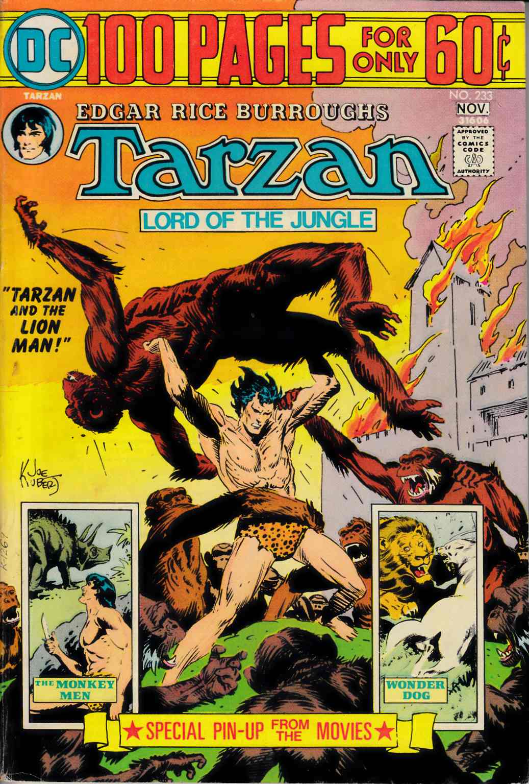Tarzan #233 Very Fine Minus (7.5) [DC Comic] THUMBNAIL