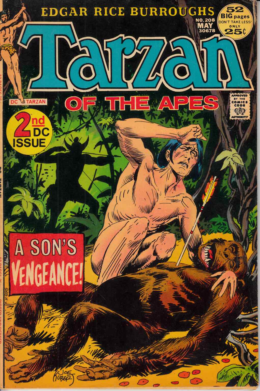 Tarzan #208 Fine (6.0) [DC Comic] LARGE