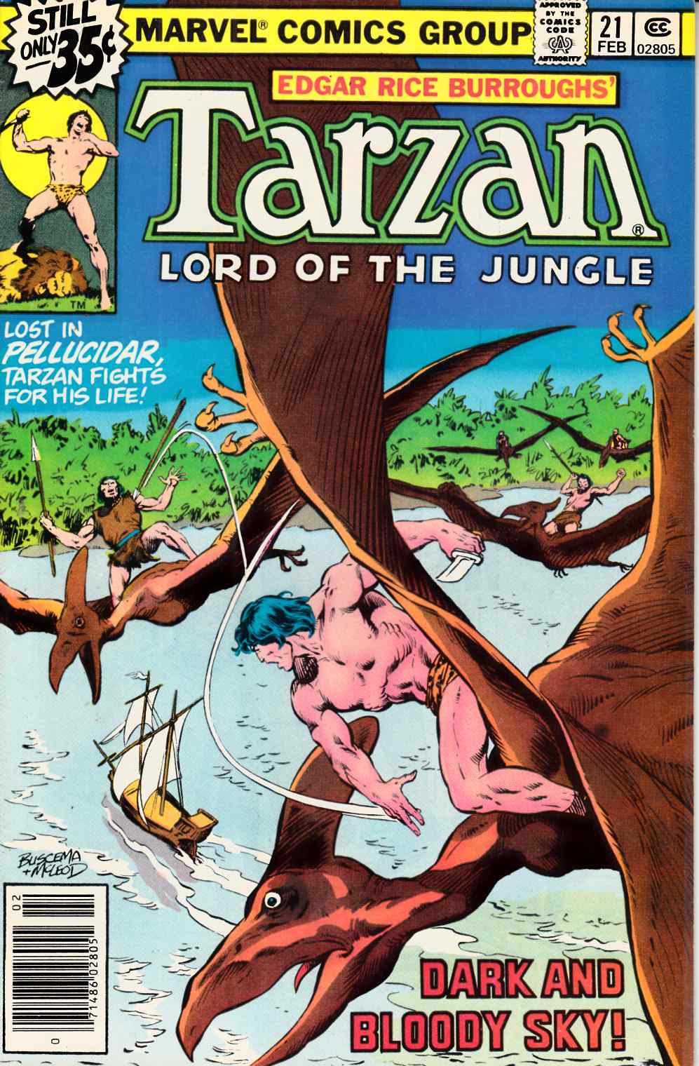 Tarzan #21 Very Fine (8.0) [Marvel Comic] THUMBNAIL
