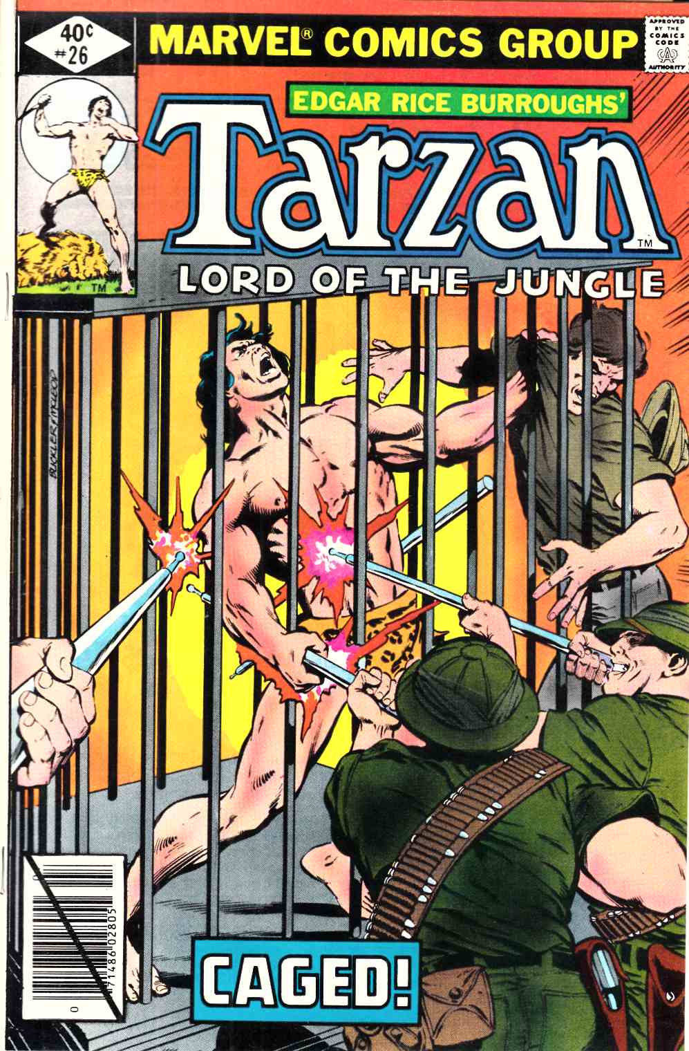 Tarzan #26 Fine Plus (6.5) [Marvel Comic] THUMBNAIL