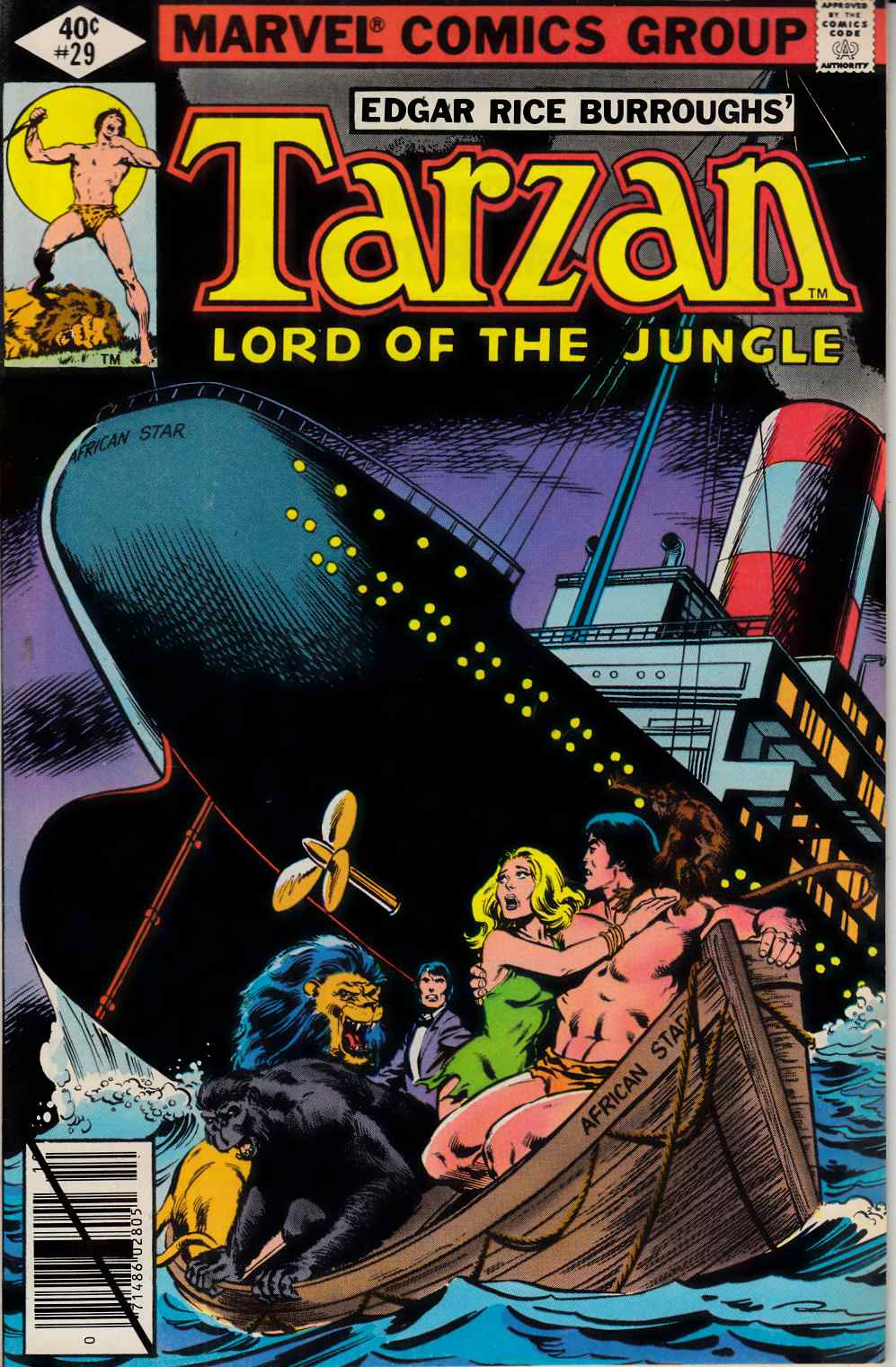 Tarzan #29 Very Fine (8.0) [Marvel Comic] THUMBNAIL
