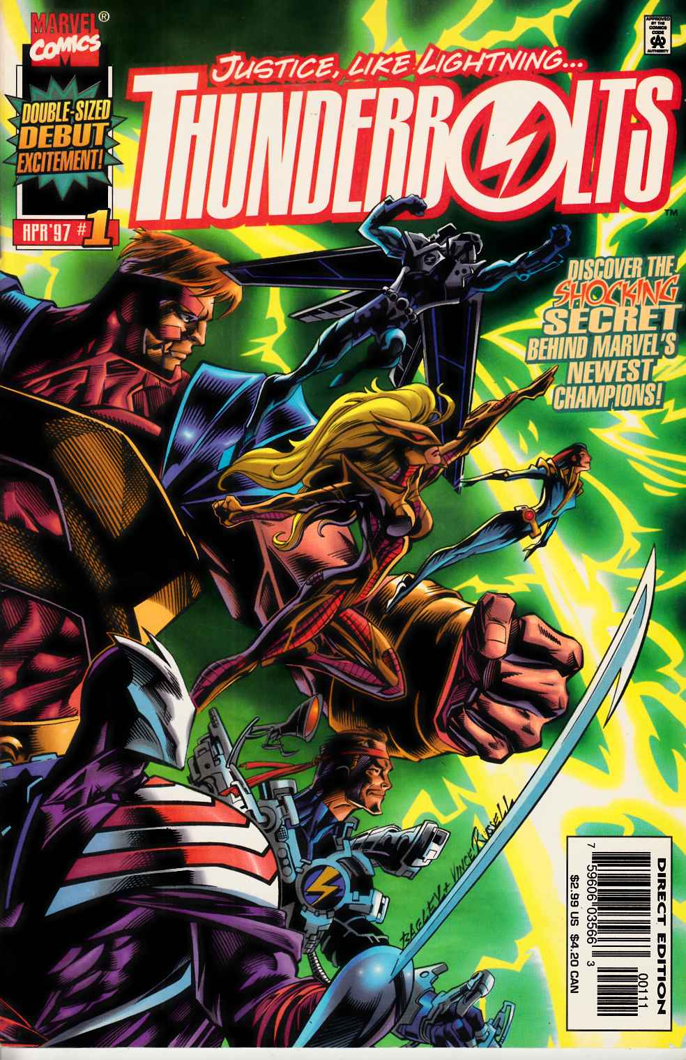 Thunderbolts #1 Near Mint Minus (9.2) [Marvel Comic] LARGE