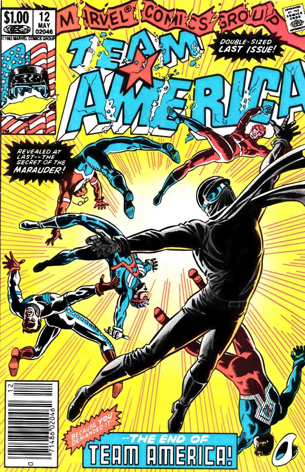 Team America #12 Newsstand Edition Fine (6.0) [Marvel Comic] THUMBNAIL