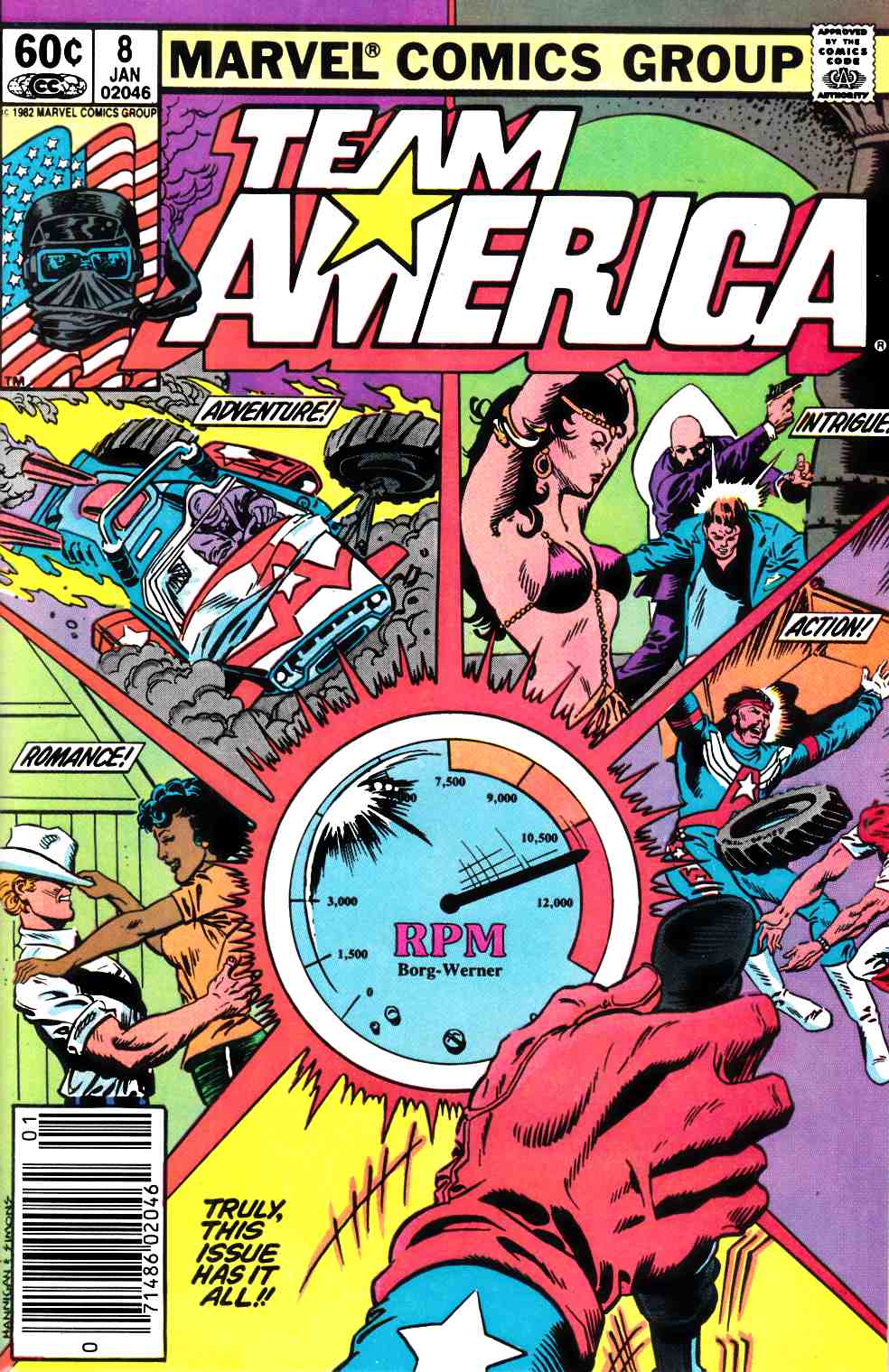 Team America #8 Newsstand Edition Very Fine (8.0) [Marvel Comic] THUMBNAIL