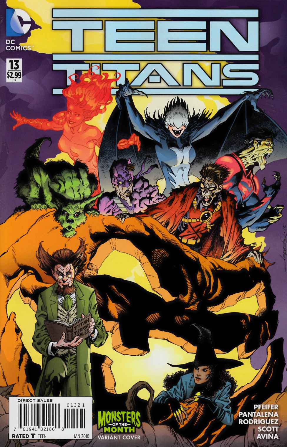 Teen Titans #13 Monsters Variant Cover [DC Comic] LARGE