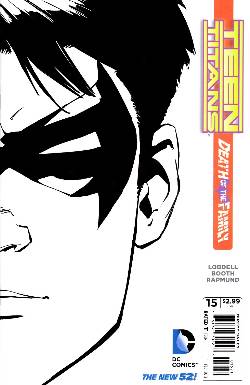 Teen Titans #15 B&W Variant Cover [DC Comic] LARGE