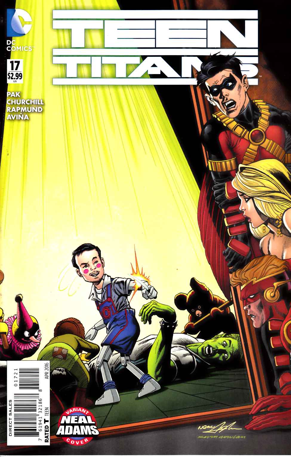 Teen Titans #17 Neal Adams Variant Cover [DC Comic] LARGE