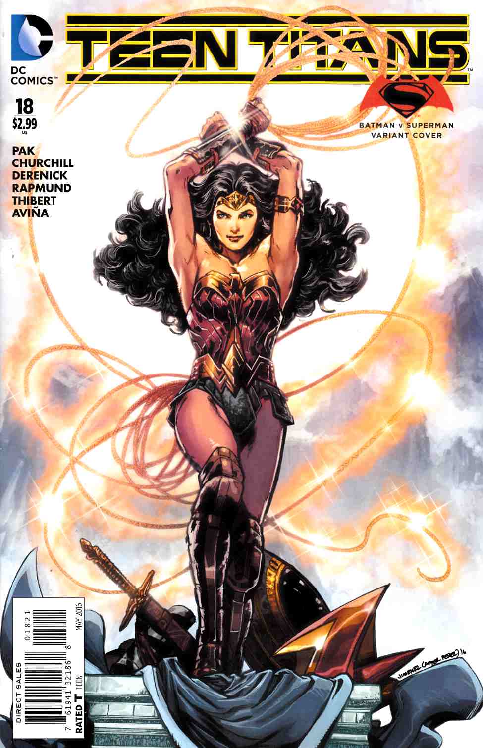 Teen Titans #18 Jimenez Variant Cover [DC Comic] LARGE