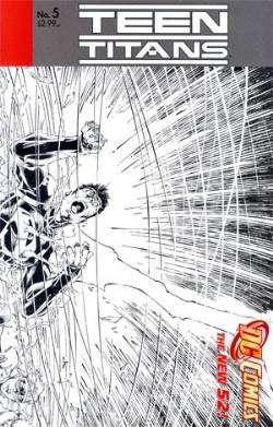 Teen Titans #5 Booth B&W Variant Cover [DC Comic] LARGE