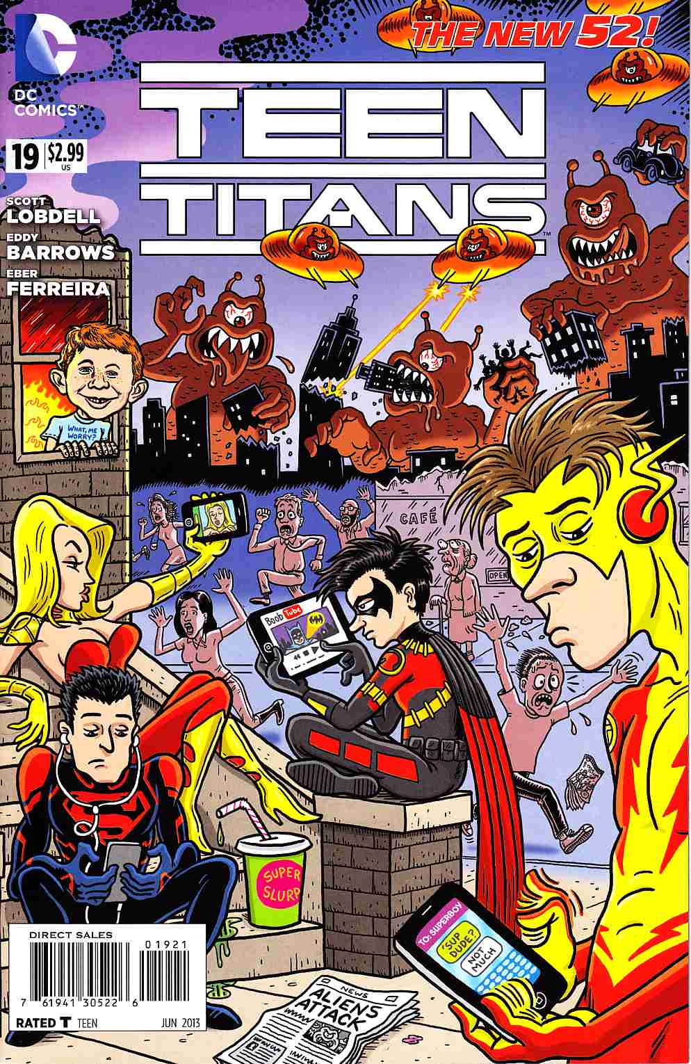 Teen Titans #19 Mad Variant Cover Near Mint (9.4) [DC Comic] LARGE
