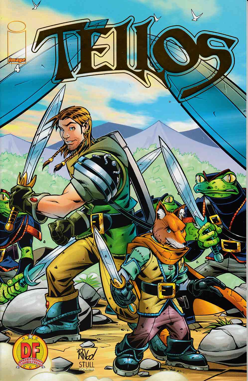 Tellos #4 DF Gold Logo Variant Cover Near Mint (9.4) [Image Comic] THUMBNAIL