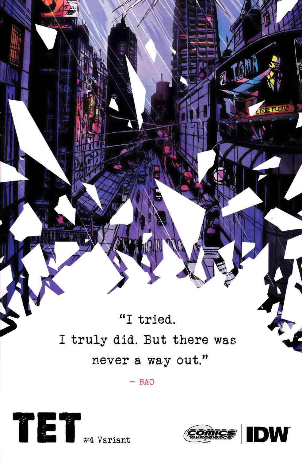 Tet #4 Subscription Cover [IDW Comic] LARGE