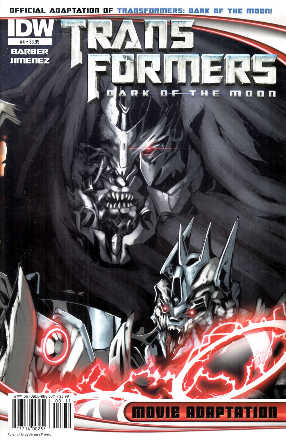 Transformers 3 Movie Adaptation #3 Very Fine (8.0) [IDW Comic] THUMBNAIL