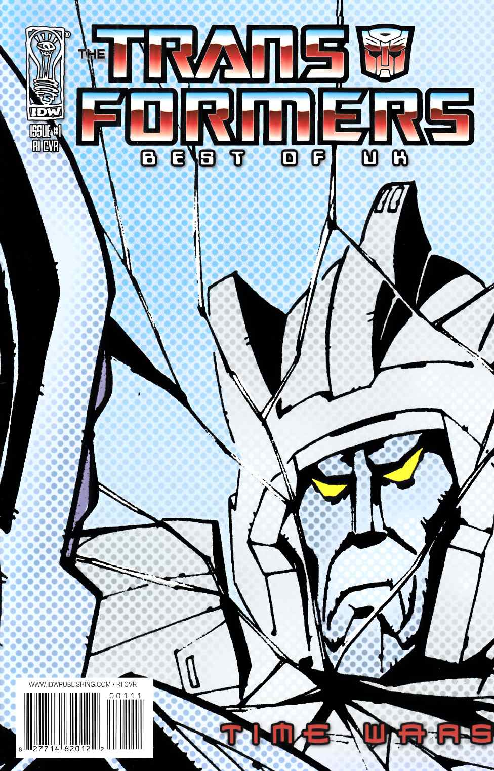 Transformers Best of the UK Time Wars #1 Cover RI Near Mint (9.4) [IDW Comic] LARGE