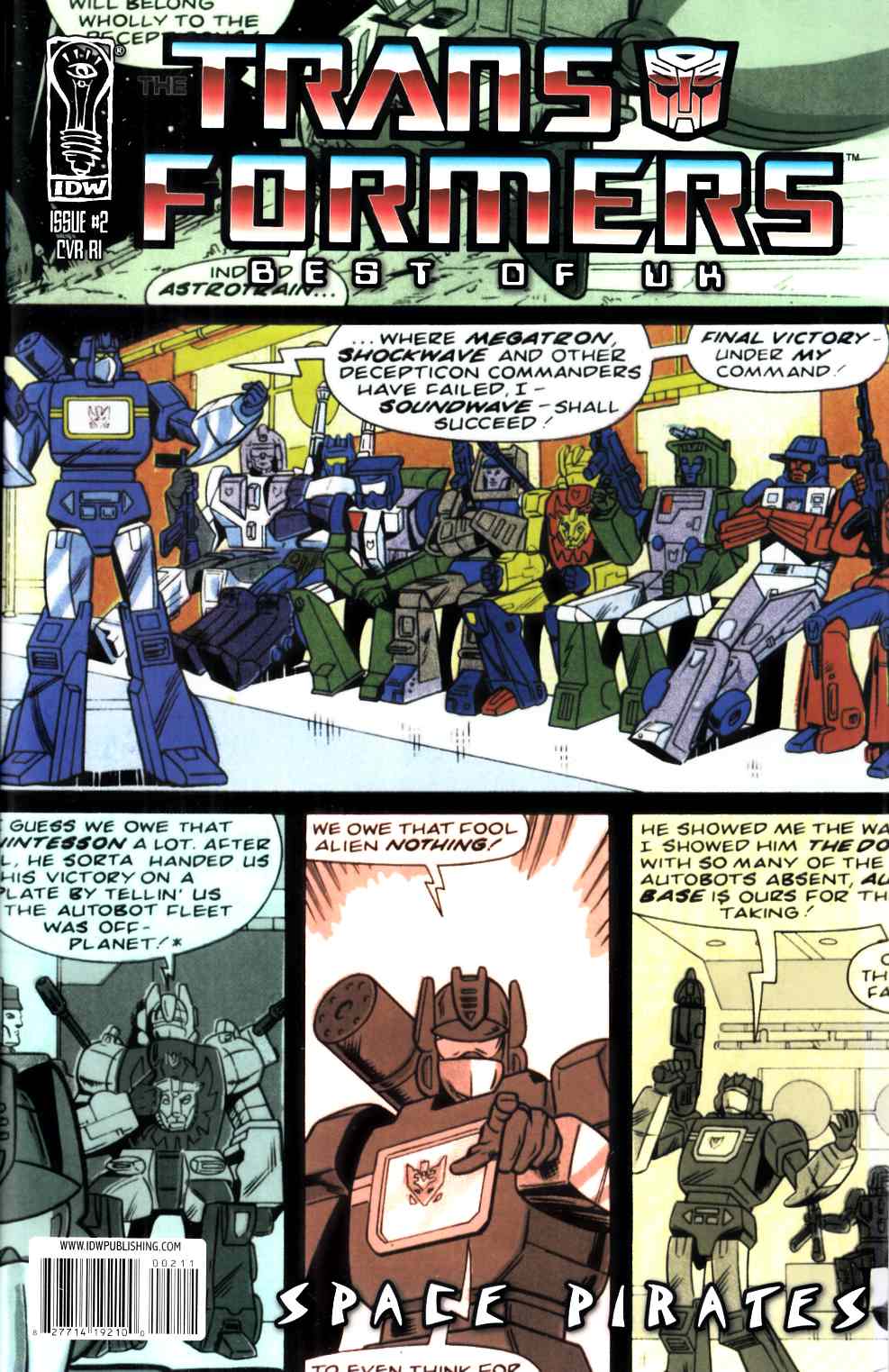 Transformers Best of the UK Space Pirates #2 Cover RI Near Mint (9.4) [IDW Comic] THUMBNAIL