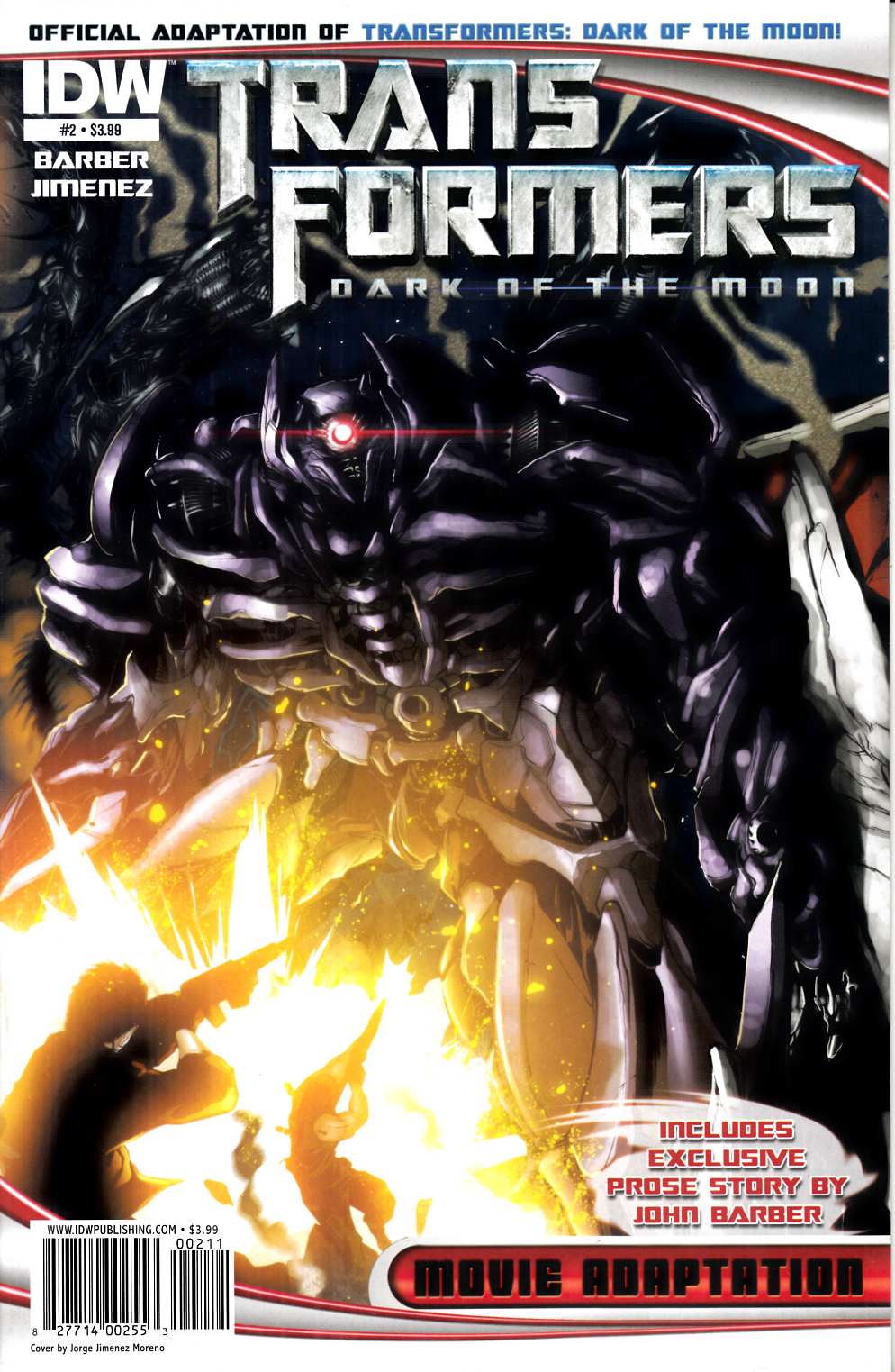 Transformers Dark of the Moon Movie Adaptation #2 Very Fine (8.0) [IDW Comic] THUMBNAIL