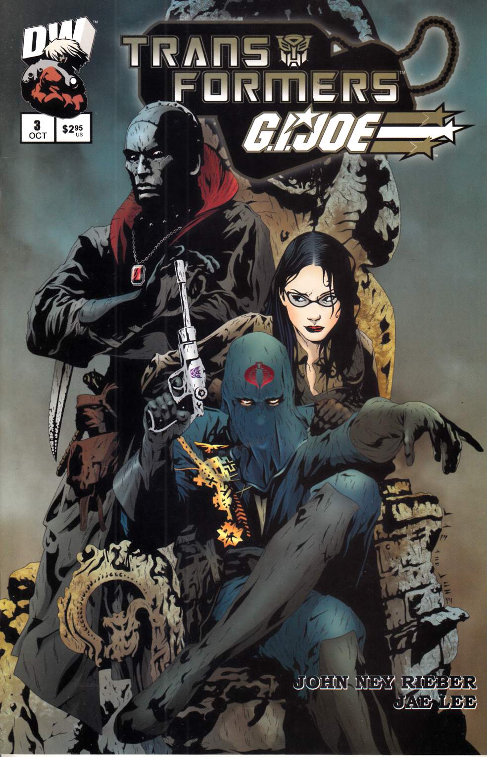Transformers GI Joe #3 Near Mint (9.4) [Dreamwave Comic] LARGE