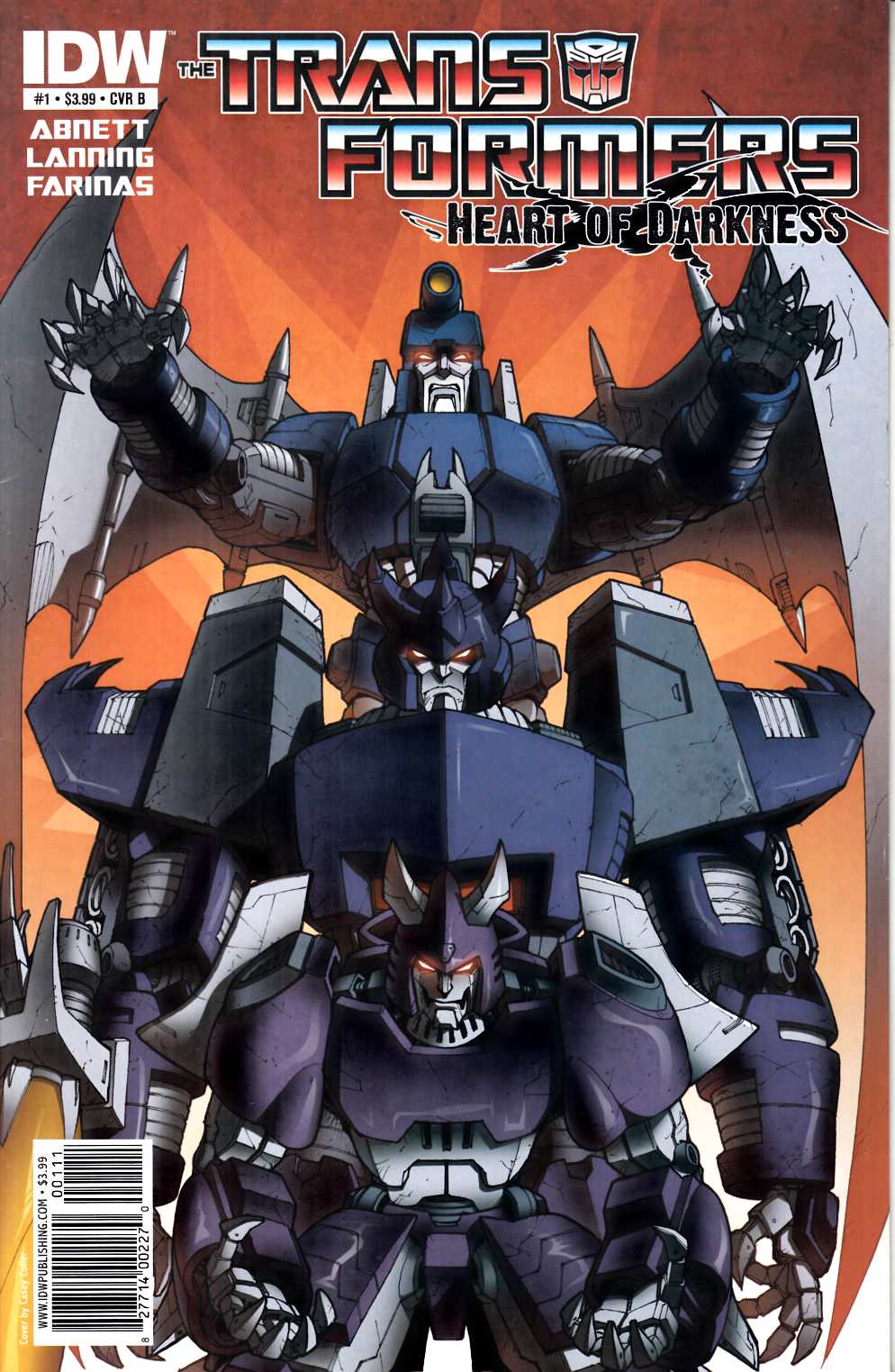 Transformers Heart of Darkness #1 Cover B Very Fine (8.0) [IDW Comic] THUMBNAIL