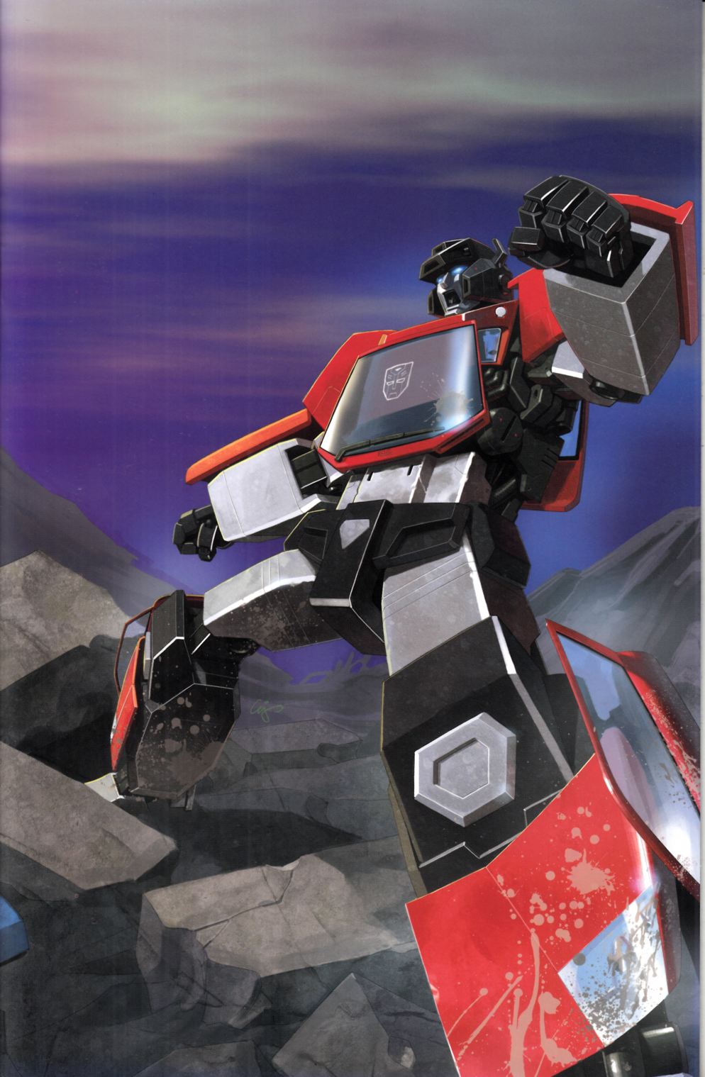 Transformers Spotlight Sideswipe #1 Cover RI Near Mint (9.4) [IDW Comic] LARGE